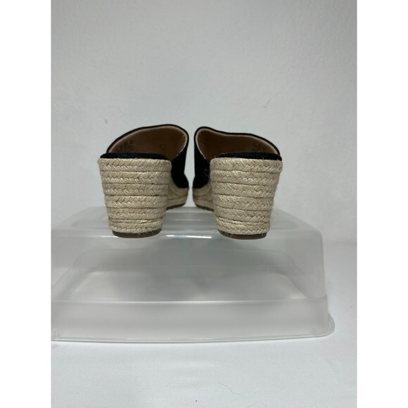 Soul‎ Naturalizer Wedge Espadrille Black Canvas Slip On Size 9.5 - Picture 4 of 12